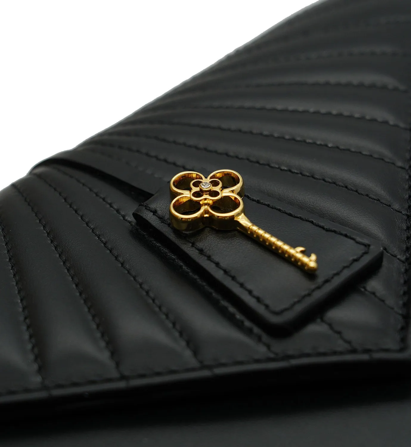 Cardinal Milano Milady Black borsa spalla vitello nero