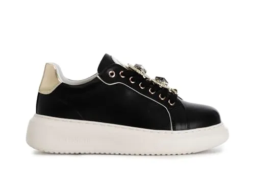 CafèNoir sneakers donna pelle bianco bordeaux 39 EU