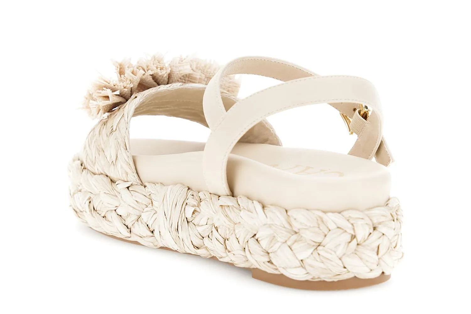 CafèNoir Gilda Sandali Zeppa Rafia Beige 38