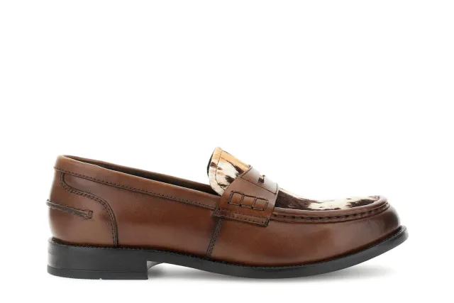 CafèNoir mocassini pelle cavallino cognac