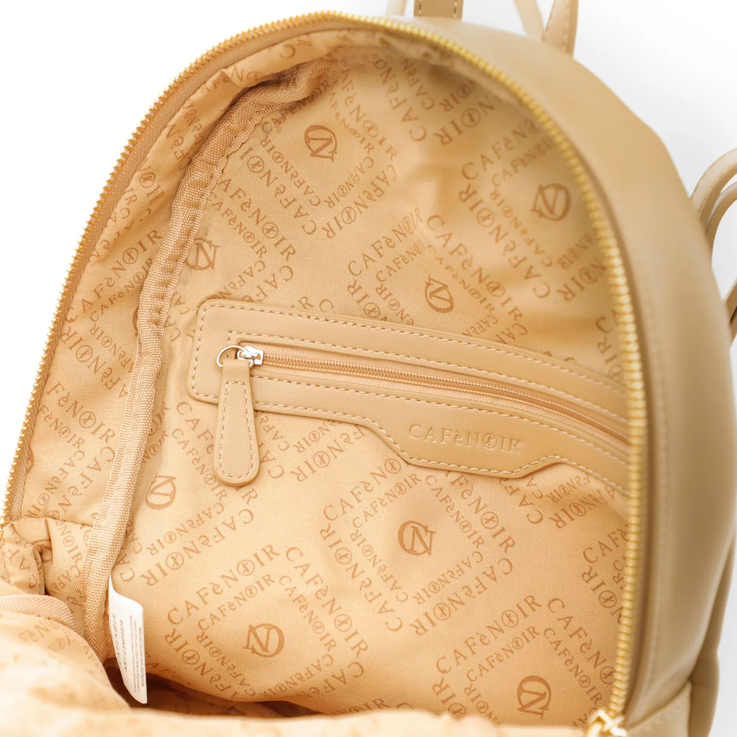 CafèNoir Zaino Donna Bianco 24cm Laseratura Floreale