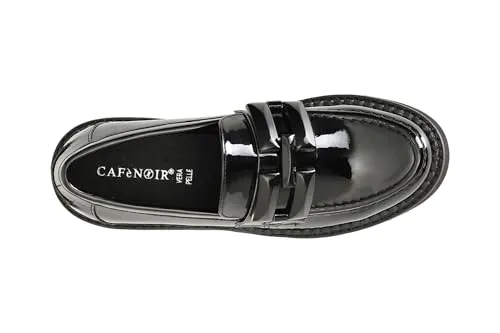 CafèNoir Mocassino Donna Vernice Nero Morsetto