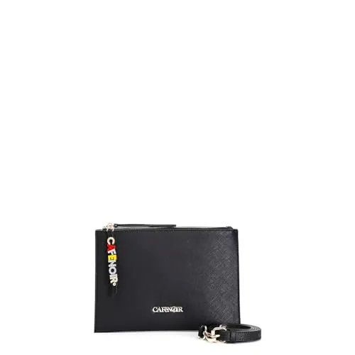 CafèNoir Pochette Donna Saffiano Nero Letterine