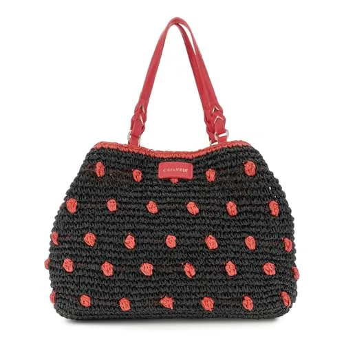 CafèNoir Tote Spalla Crochet Latte Lilla Fatto Mano