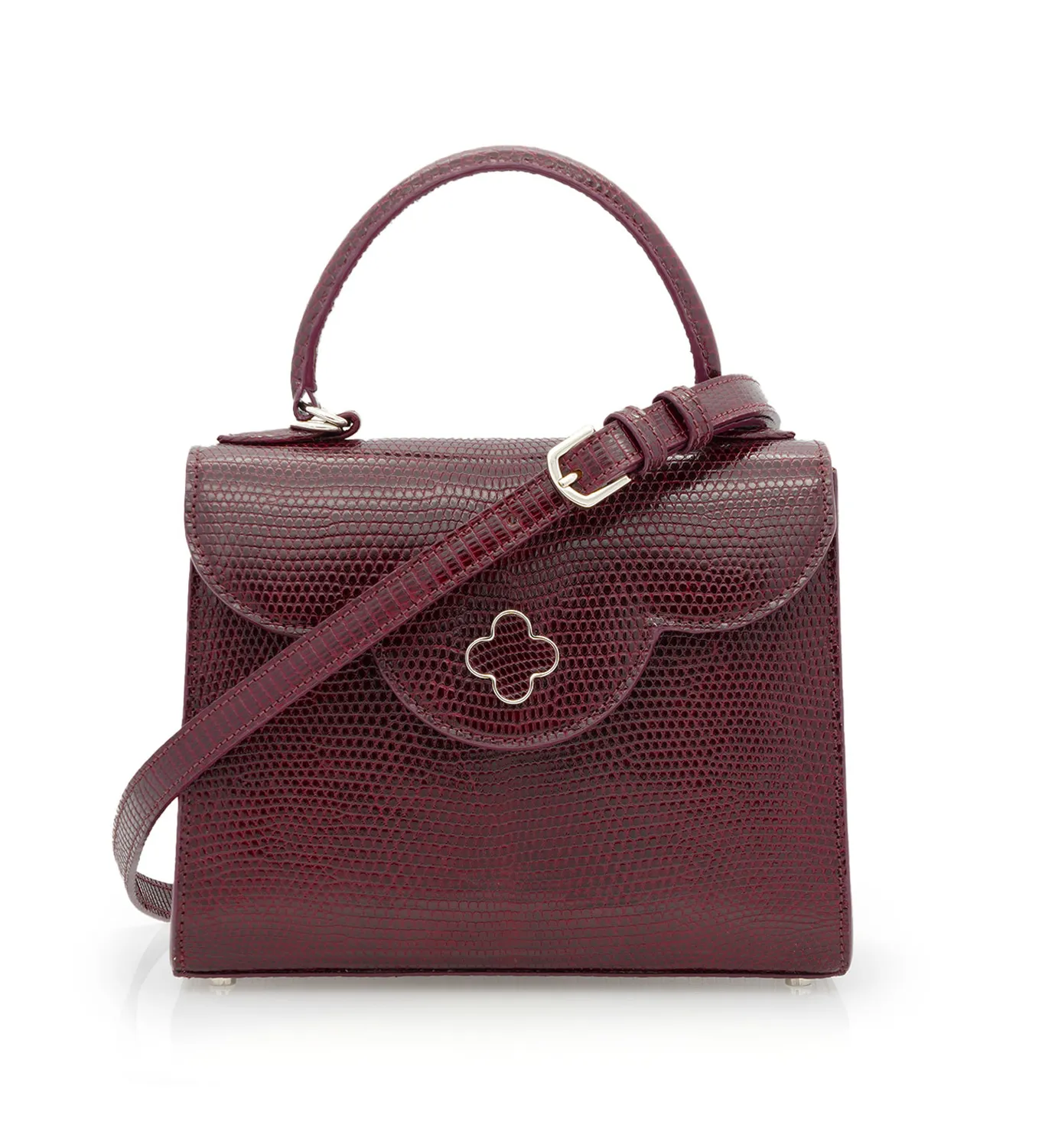 Cardinal Milano First Lady borsa lucertola bordeaux
