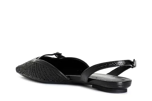CafèNoir slingback paglia intrecciata tacco basso