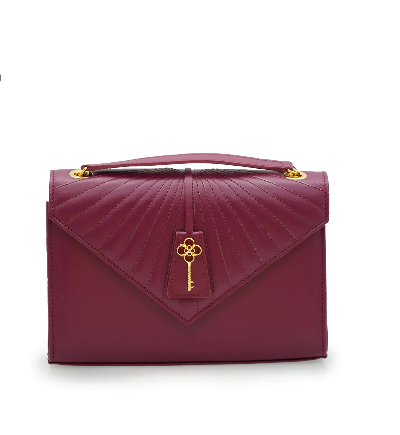 Cardinal Milano Milady borsa spalla prugna liscia