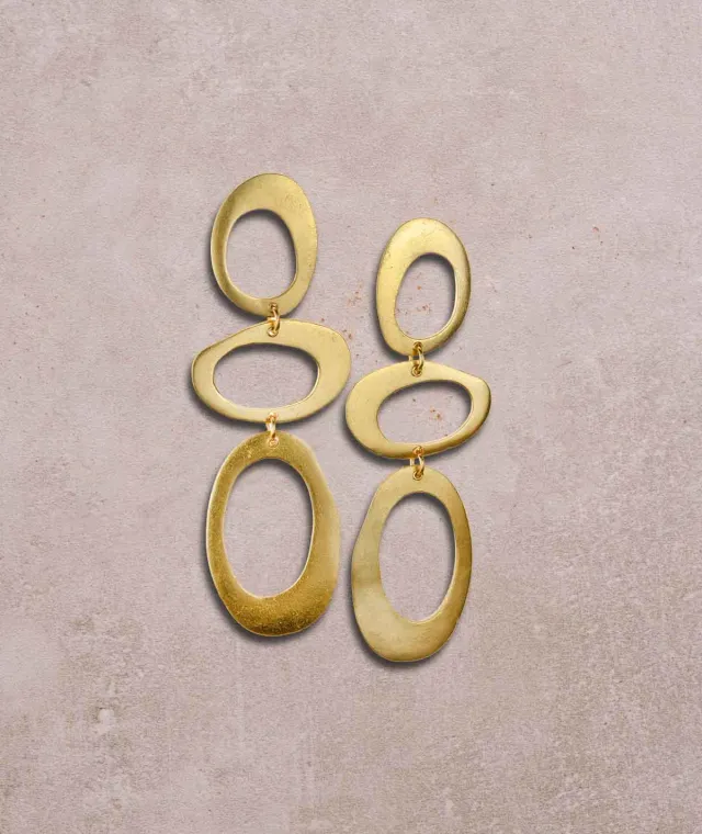Figus Zen Tris Gold Orecchini in Oro