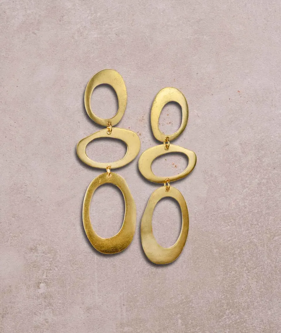 Figus Zen Tris Gold Orecchini in Oro