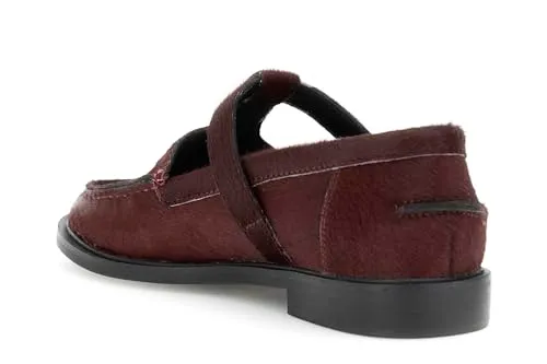 CafèNoir Mocassini Laccio Pelle Effetto Cavallino Bordeaux 39