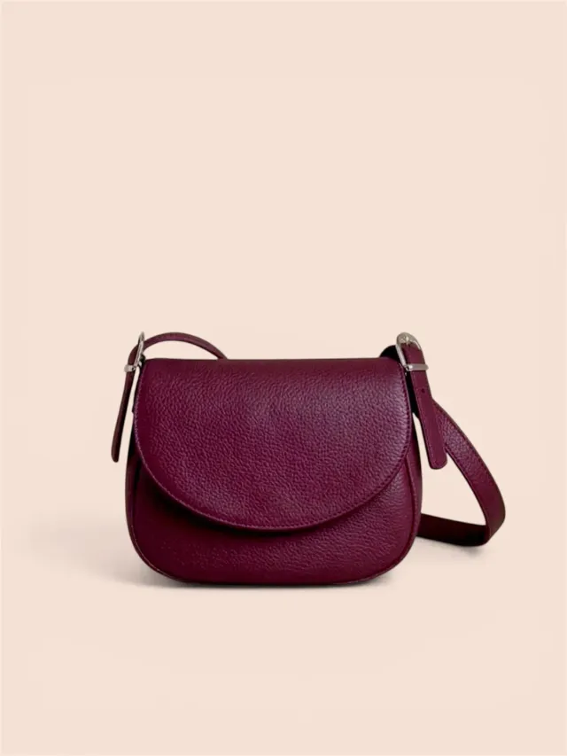 Figus Postina borsa a tracolla bordeaux pelle