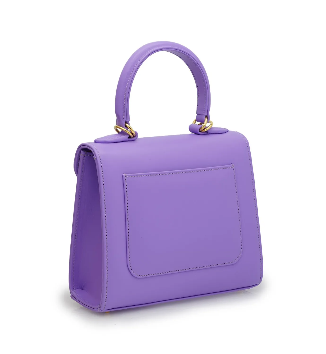 Cardinal Milano First Lady Small borsa pelle malva liscia