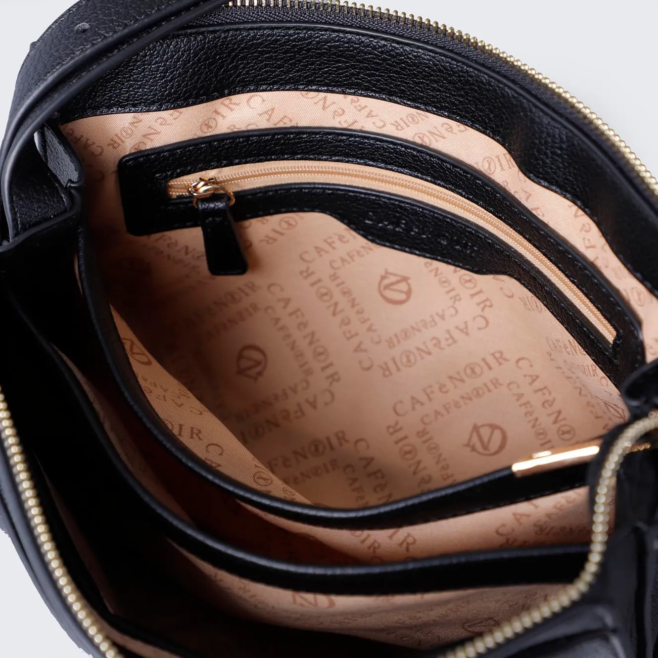 CafèNoir Borsa a Spalla Fibbia Gioiello Nera Donna