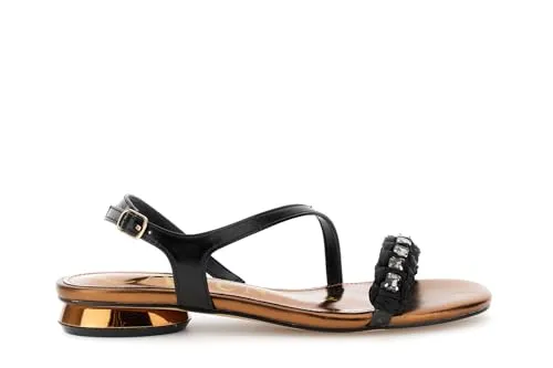 CafèNoir Sandali Laminati Strass Nero 39