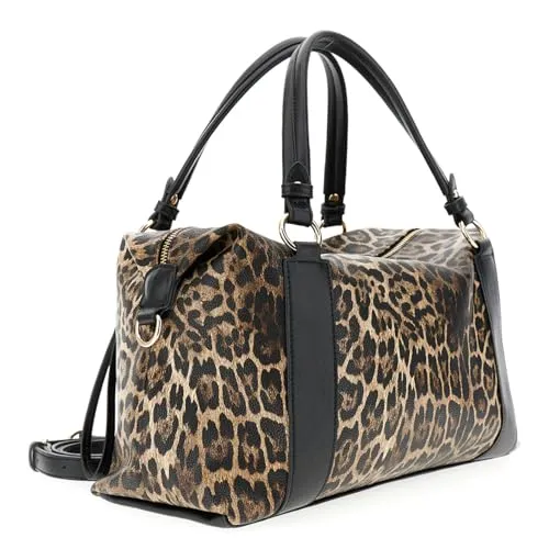CafèNoir Bauletto Stampa Leopardo Animalier Zip Laterali