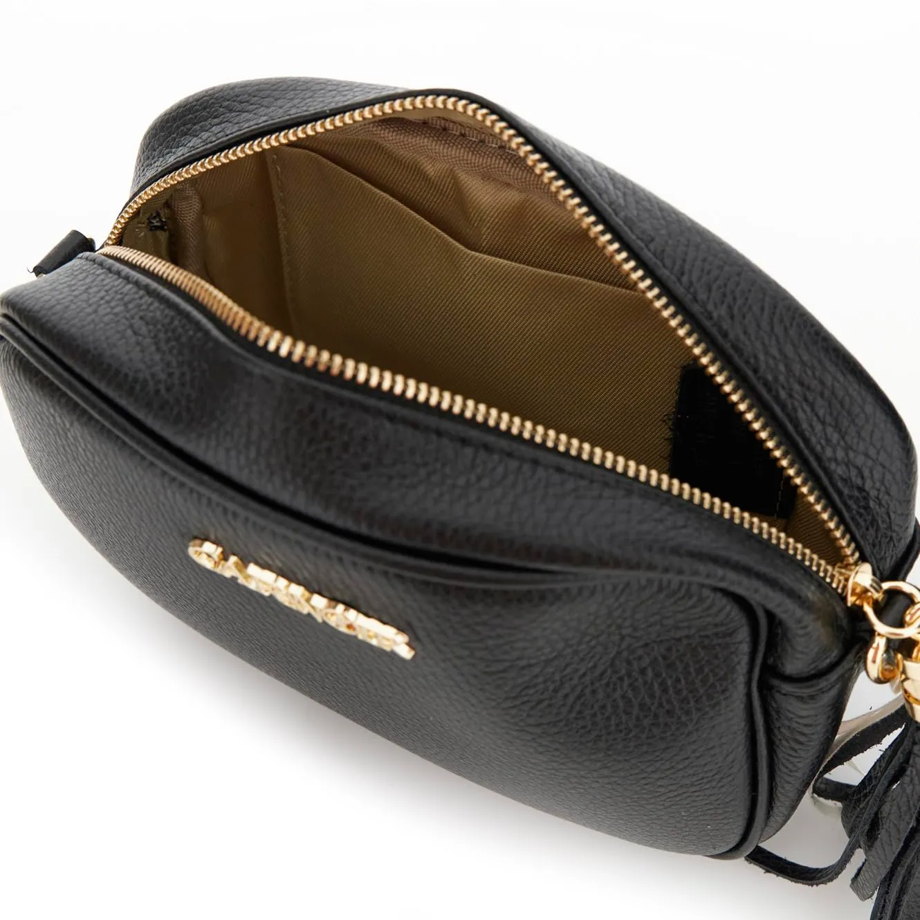 CafèNoir Camera Bag Pelle Martellata Nappina Donna