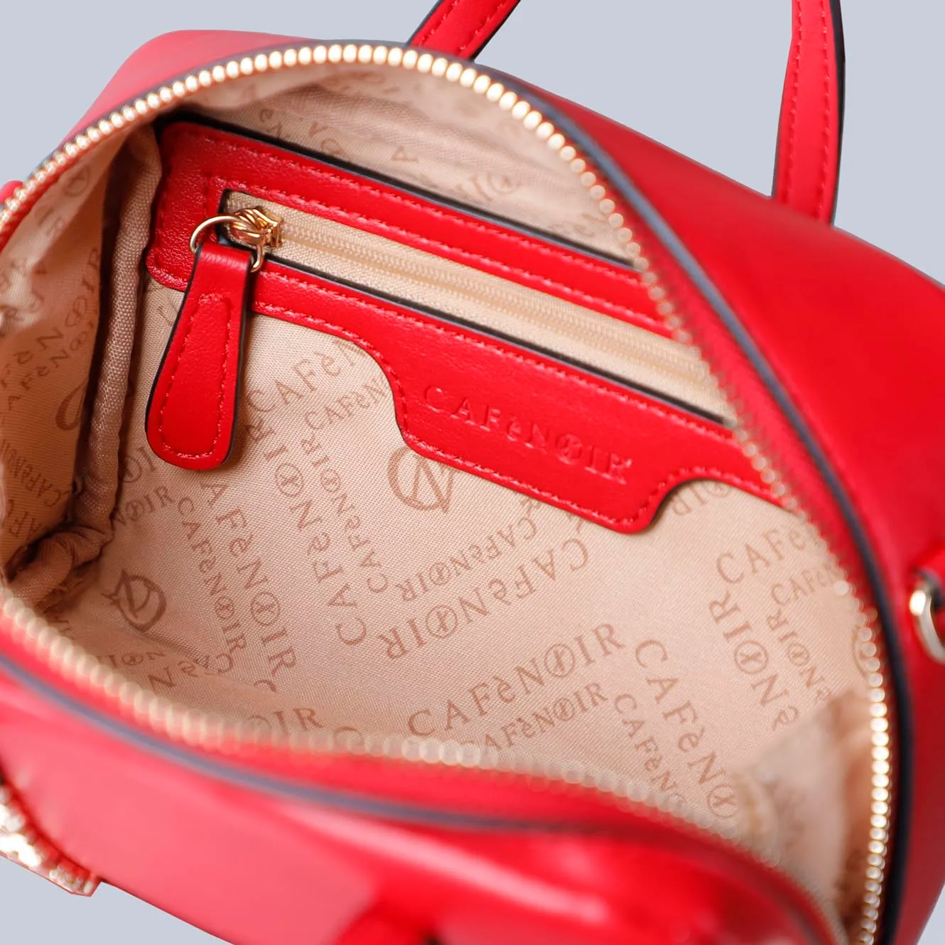 CafèNoir Minibag Lettering Metallo Rossa