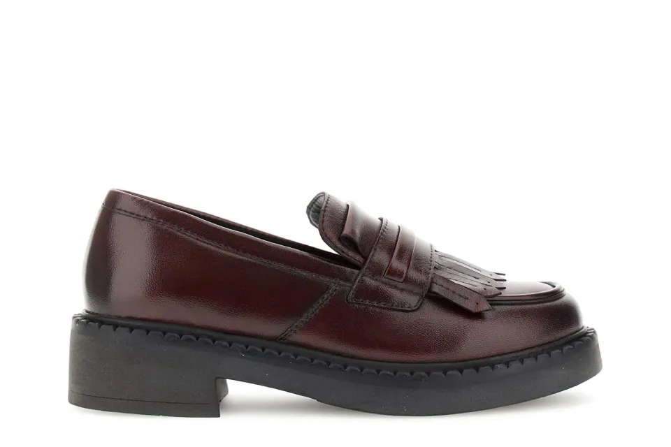 CafèNoir Mocassini Pelle Frange Donna Bordeaux 37 pelle
