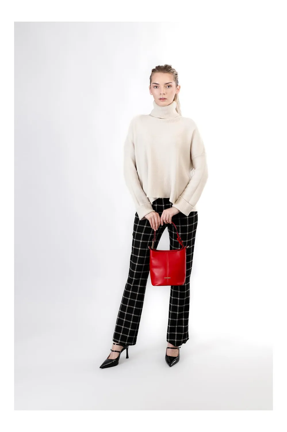 CafèNoir Secchiello Maxi Anello Bauletto Rosso