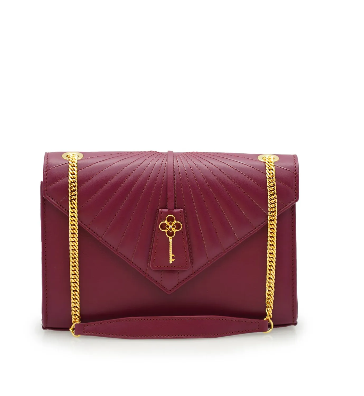 Cardinal Milano Milady borsa spalla prugna liscia
