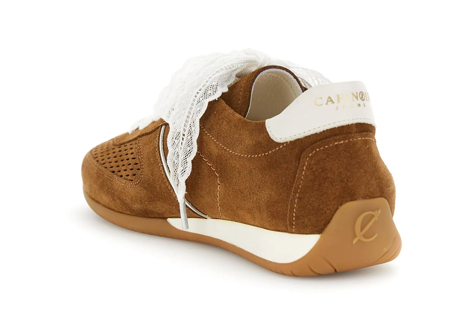 CafèNoir Sneakers Pelle Scamosciata Donna Cuoio
