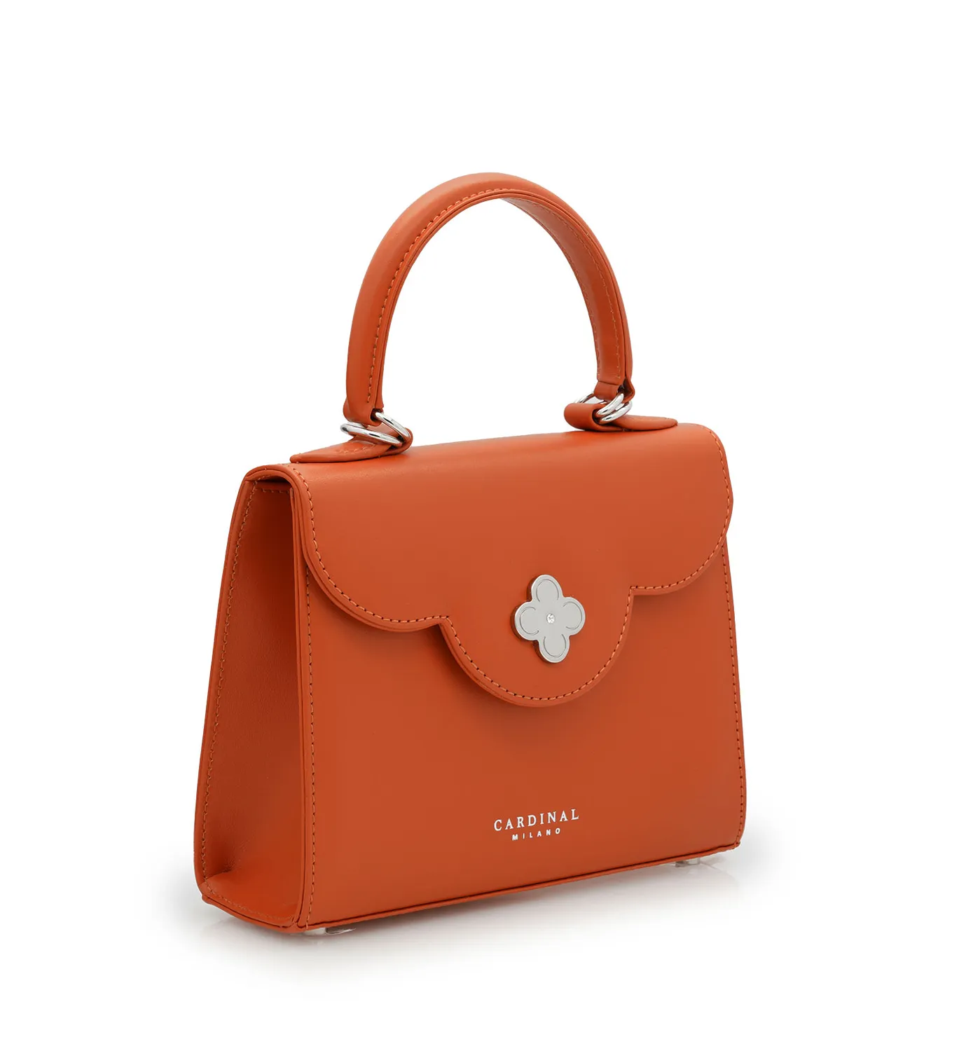 Cardinal Milano First Lady Small borsa pelle arancio