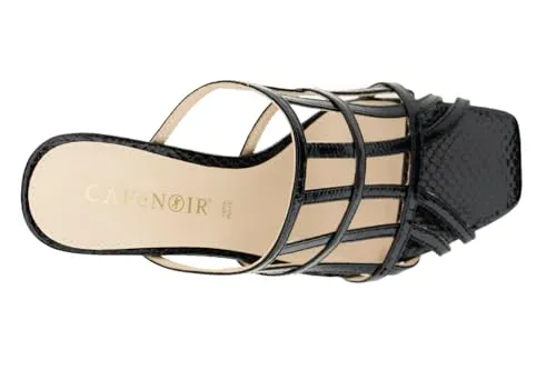 CafèNoir Gabbia Effetto Stampato Ciabatta Donna 39 EU Tacco Alto