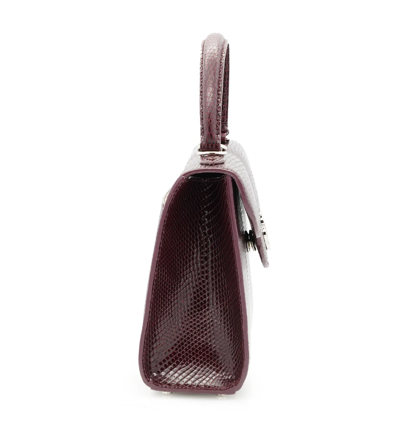 Cardinal Milano First Lady borsa lucertola bordeaux