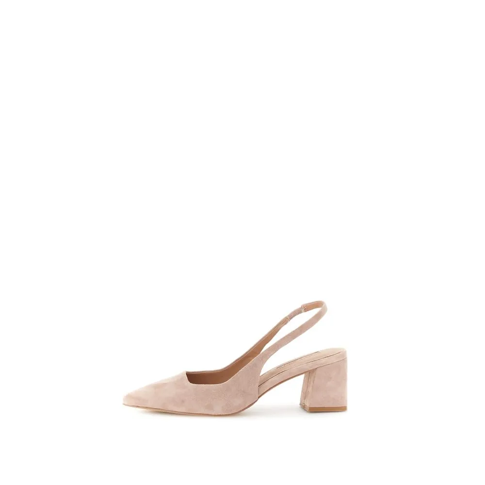 CafèNoir Décolleté Slingback in Camoscio Tacco 5 cm Punta
