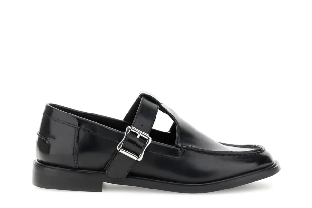 CafèNoir Mocassini Effetto Spazzolata Neri Donna 2 cm