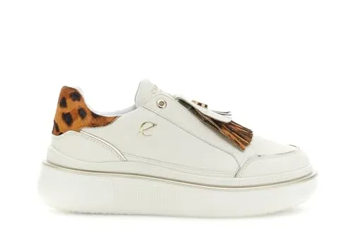 CafèNoir Slip-on Pelle Cavallino Maculato Platform 4 cm