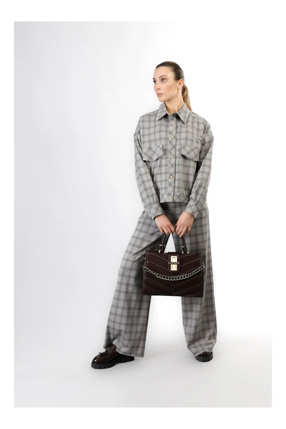 CafèNoir Tote Donna T.Moro Unica Strisce Imbottite Catena