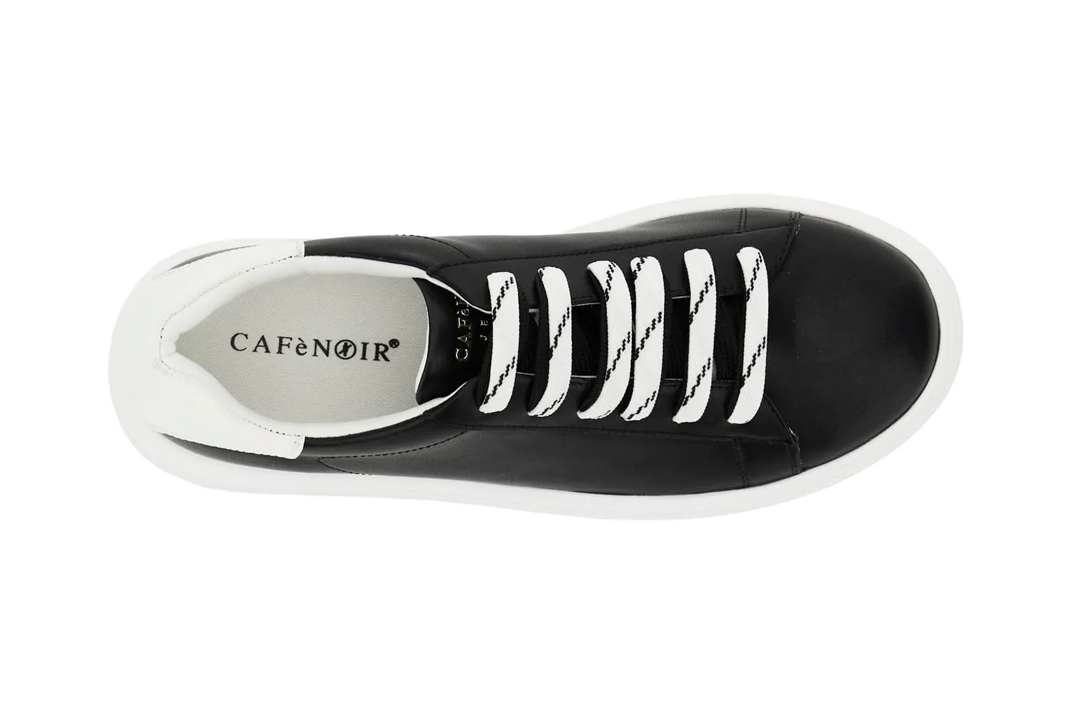 CafèNoir Pelle sneaker donna pelle suola 50 mm casual