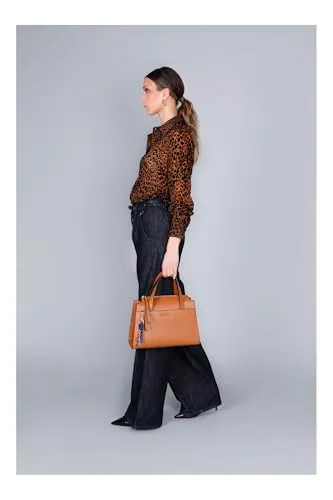 CafèNoir Bauletto Saffiano Bauletto Cuoio Charms