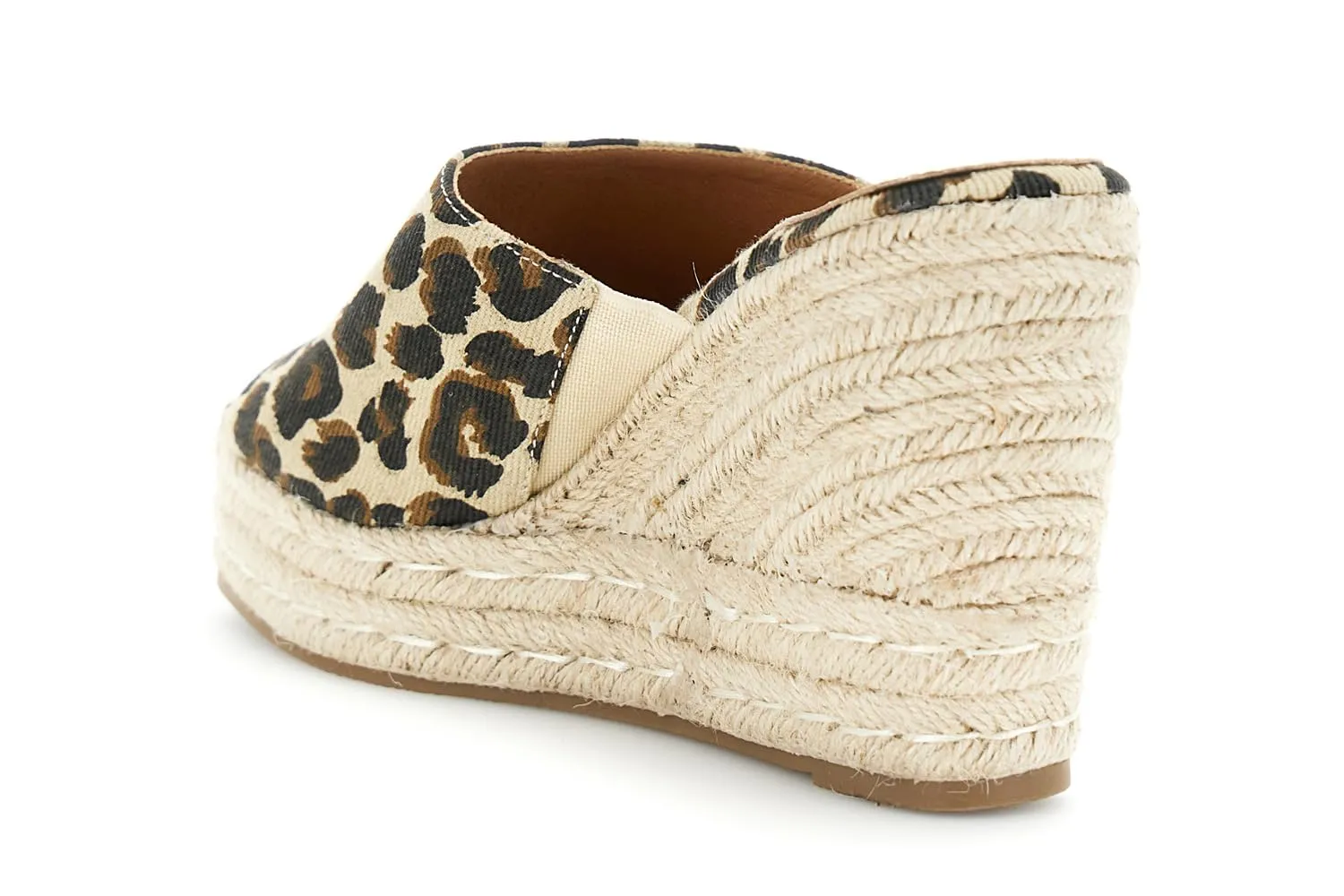 CafèNoir Ciabatta Sandali Donna Canvas Zeppa 10,5 cm