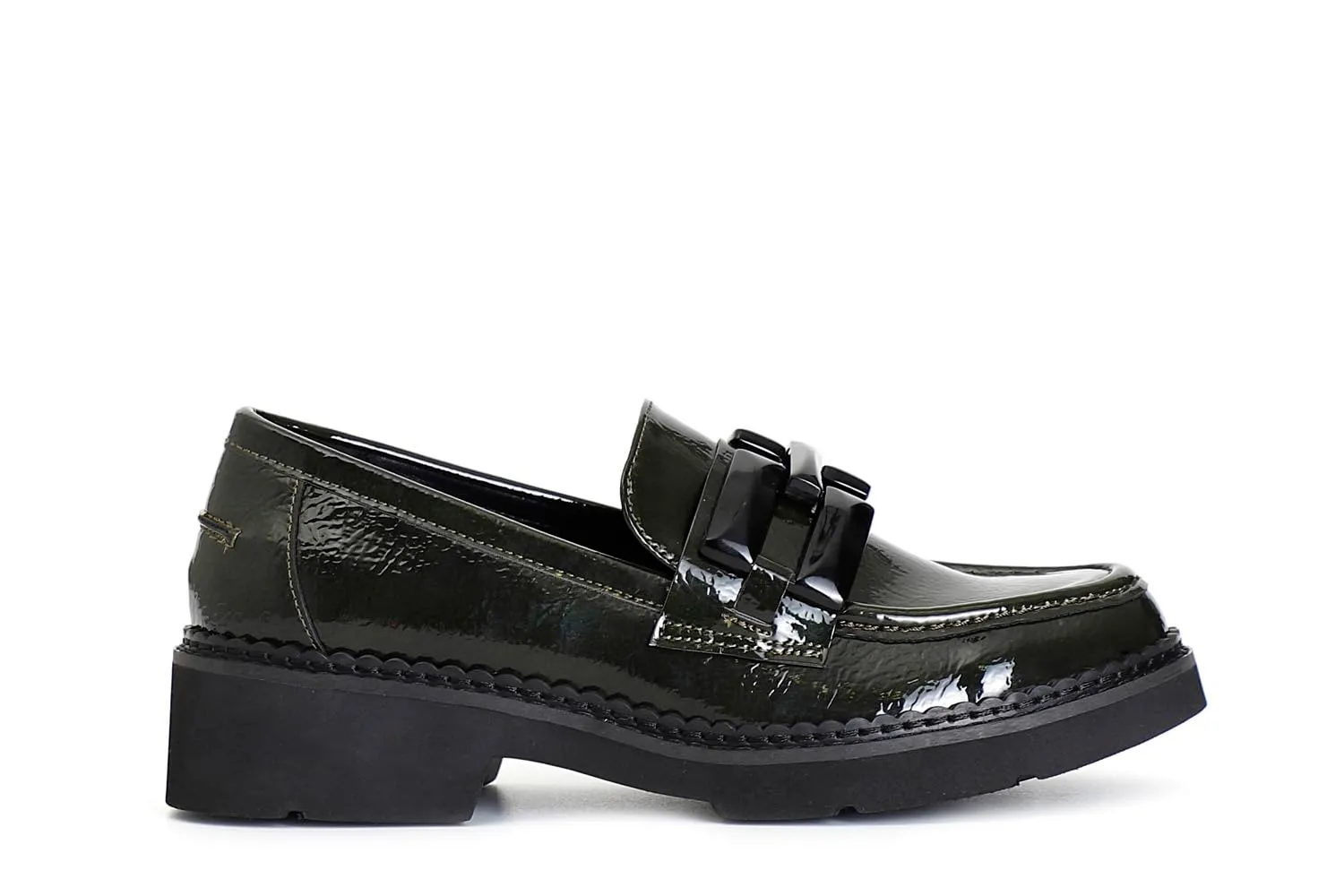 CafèNoir Mocassino Donna Vernice Nero Morsetto