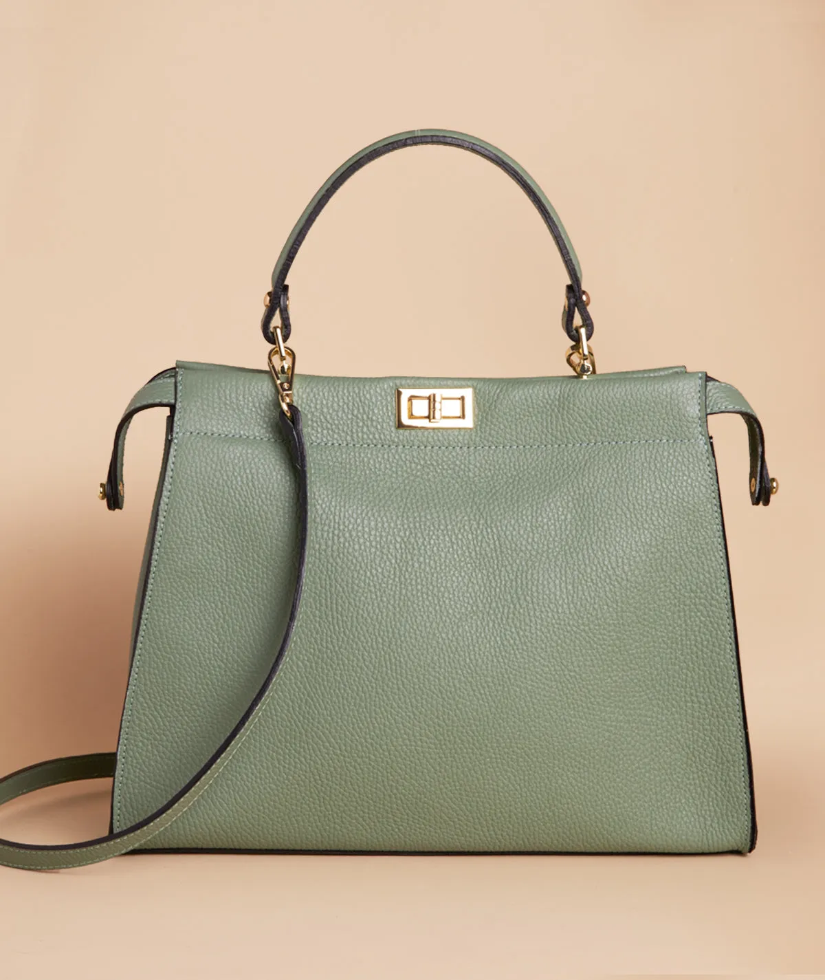 Figus ExtraSoft borsa pelle nappa Senape