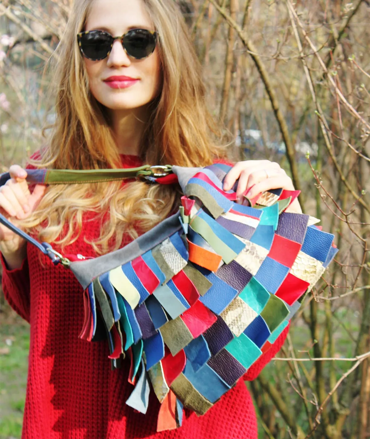 Figus Frange Pelle Big borsa tracolla pelle