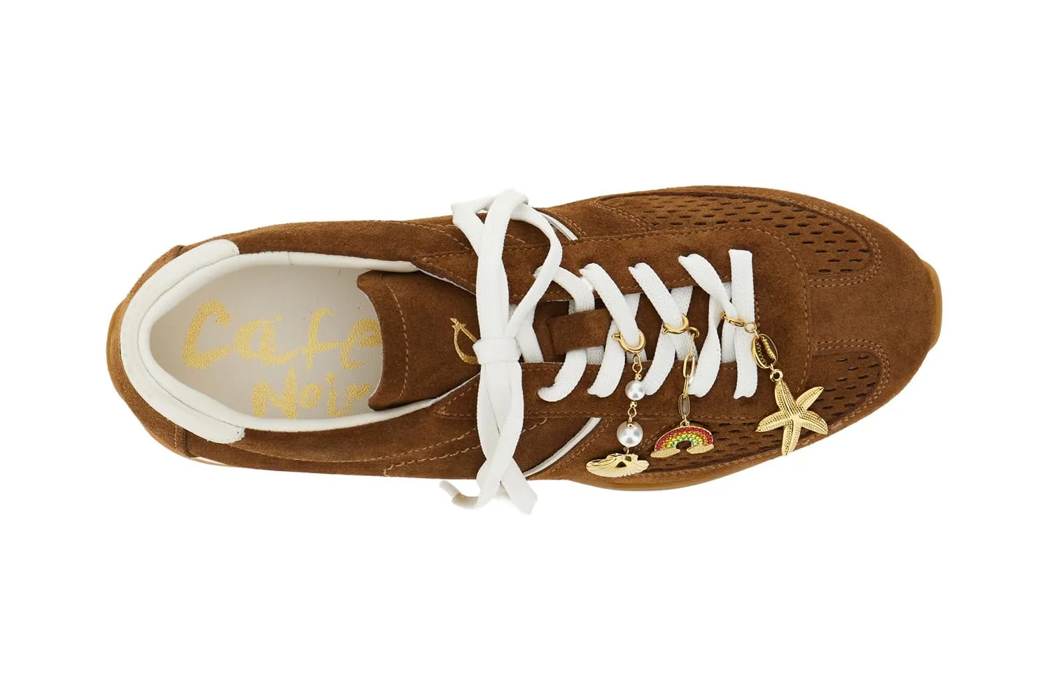 CafèNoir Sneakers Pelle Scamosciata Donna Cuoio