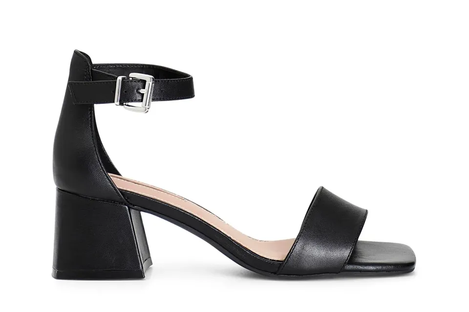 CafèNoir Sandali Donna in Pelle Cinturino Caviglia Minimal