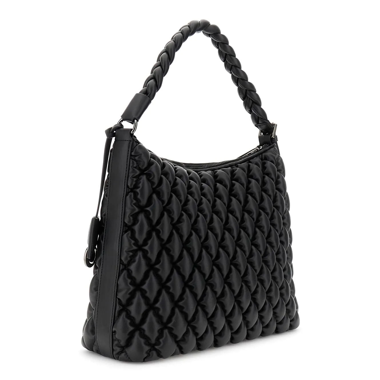 CafèNoir Sacca Donna Nappa Nera Intrecciata