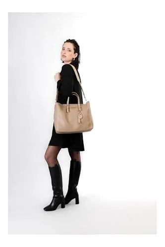 CafèNoir Shopping Sfoderata Charms Shopper Sabbia