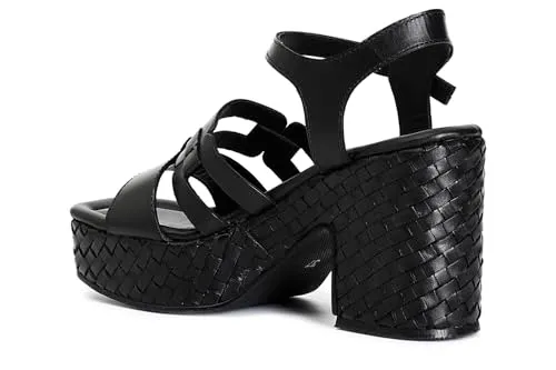 CafèNoir Gilda sandali donna pelle zeppa 8 cm