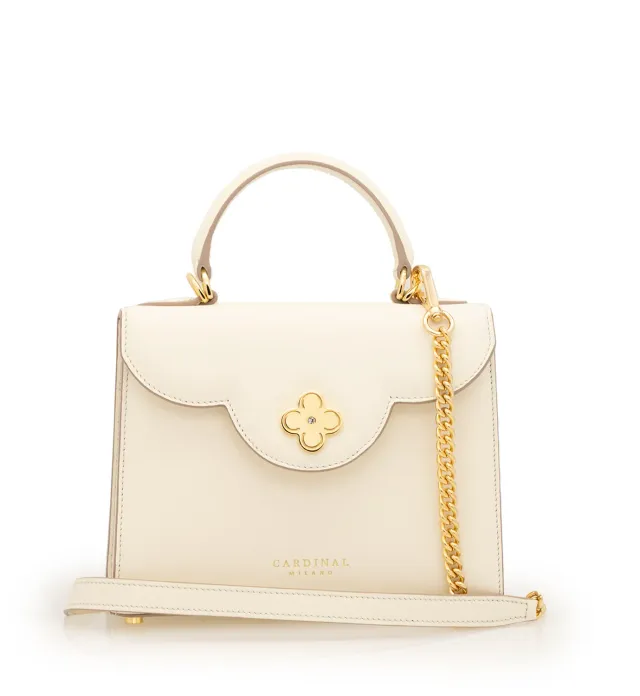 Cardinal Milano First Lady Small borsa vitello avorio