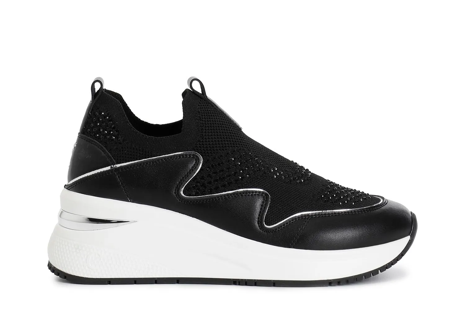 CafèNoir Slip-on Tessuto Strass Sneakers Donna 39 Cipria