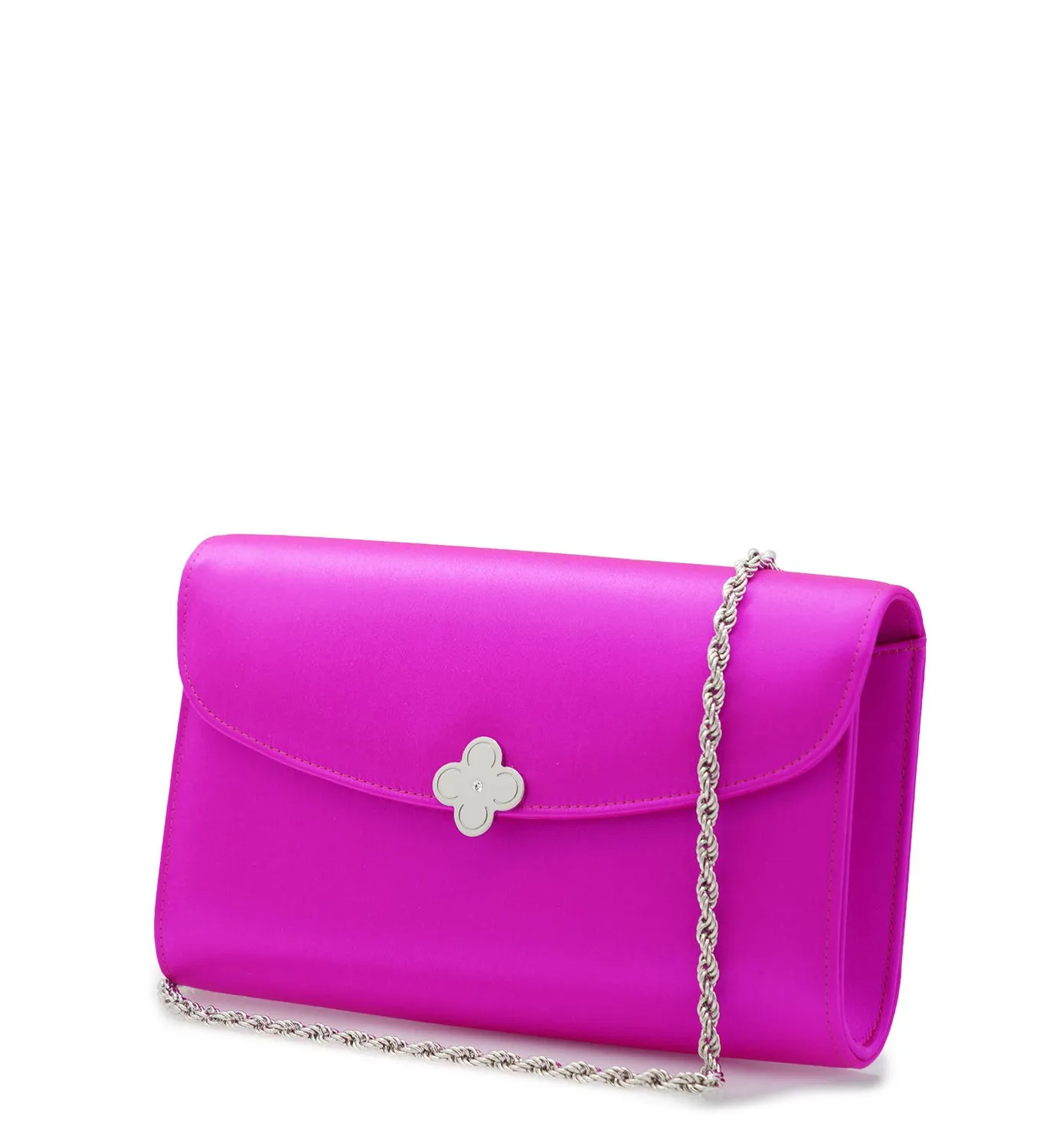 Cardinal Milano Lady Princess Fuchsia Clutch Seta Fucsia