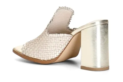 CafèNoir Sabot Donna in Pelle Intrecciata Tacco 9 cm