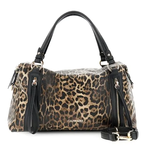 CafèNoir Bauletto Stampa Leopardo Animalier Zip Laterali