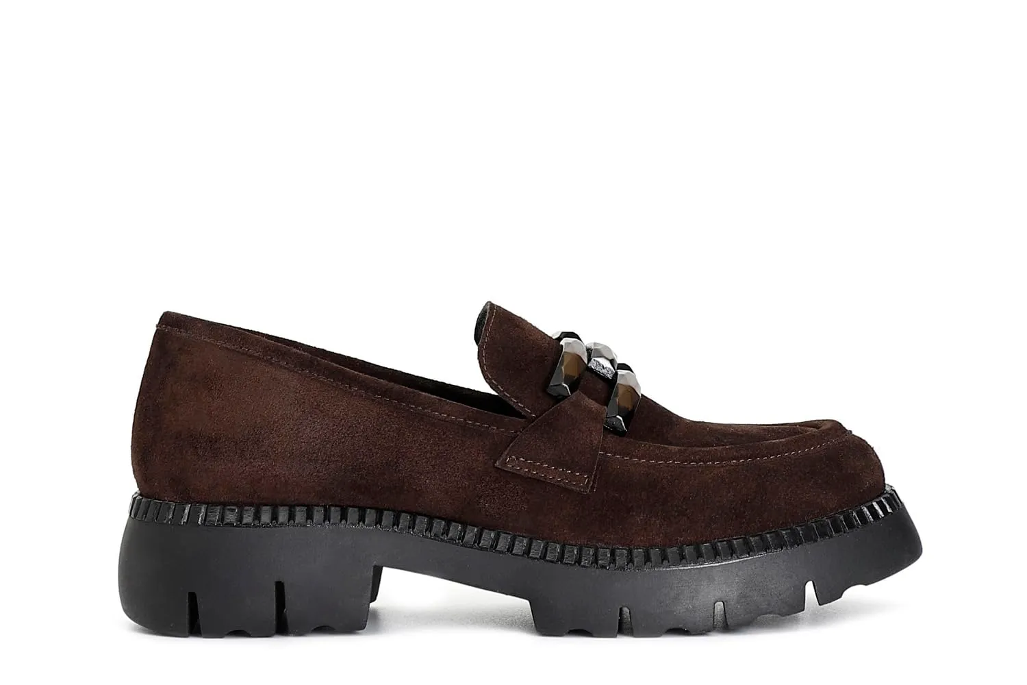 CafèNoir Mocassino Donna Pelle Scamosciata Morsetto