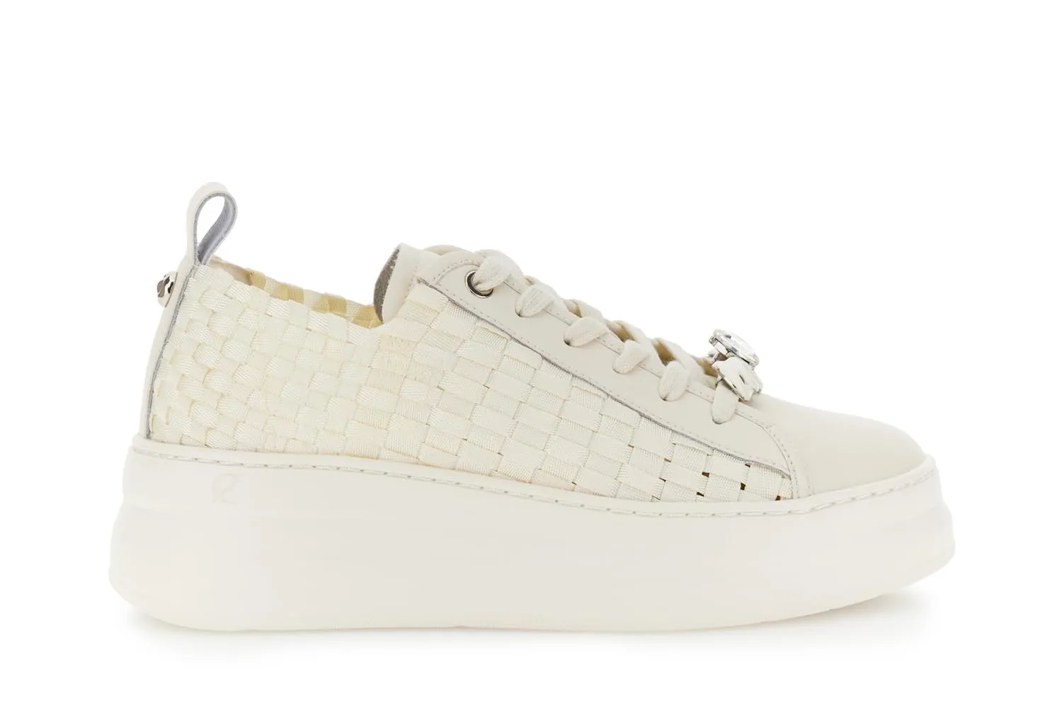 CafèNoir Sneakers Donna Pelle Intrecciata Nere